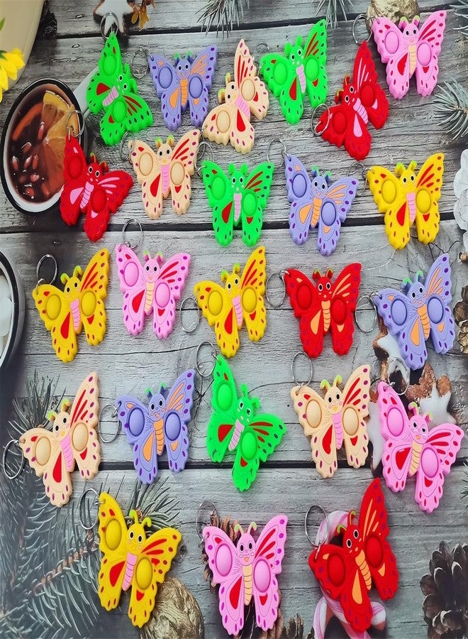 PSDFH 24 Packs Bulk Butterfly fidgets Toys for Kids Children Classroom Students Gift Prize from Teacher,Butterfly Animal Birthday Party Favors - Image 2